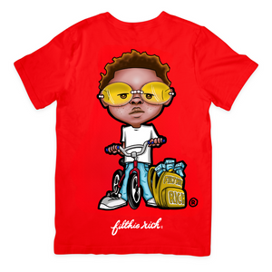 Men's Red "Biker Kid" T-Shirt