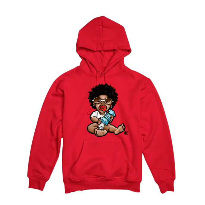 Men's Red Fleece Hoodie