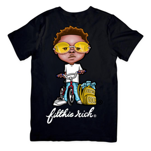 Men's Black "Biker Kid" T-shirt