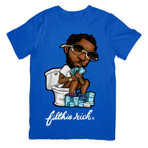 Men's Royal Blue "Toilet Guy" T-Shirt