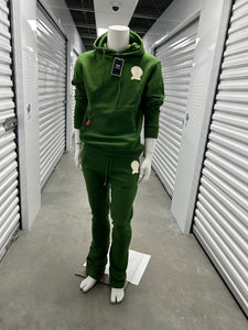 Men's Green Real Rich Flare Sweatsuit